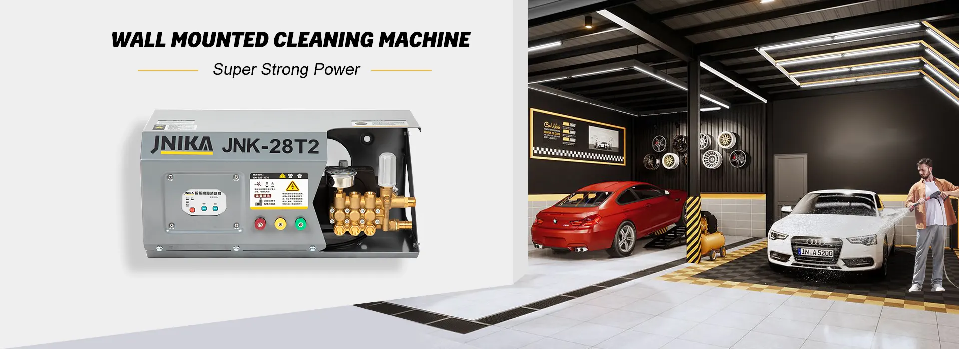 ประเทศจีน เครื่องฉีดน้ำแรงดันสูงแบบติดผนัง 2.4KW ซัพพลายเออร์